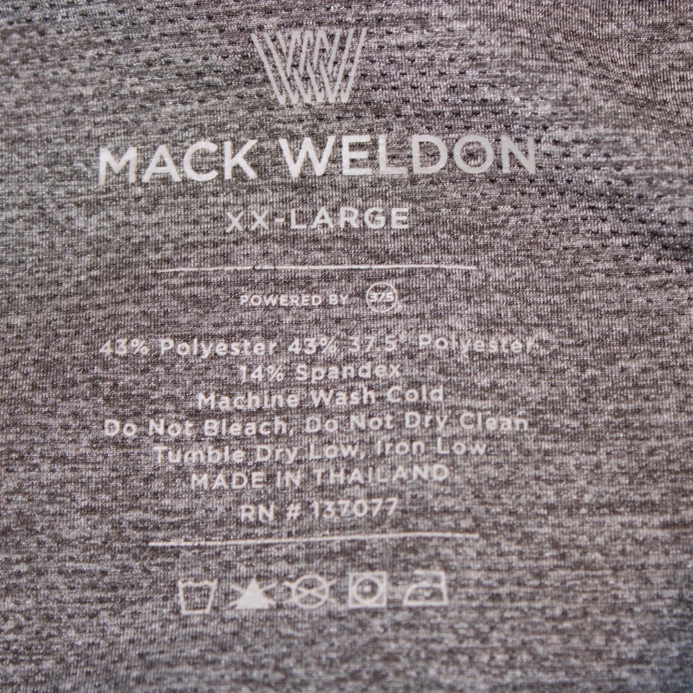 Mack Weldon Stealth Shorts Mens XXL Charcoal Gray Athletic Training Gym Lined - Picture 9 of 10